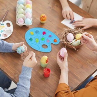 Paleta kolorów 4-komorowa z niebieską, białą, różową i zieloną