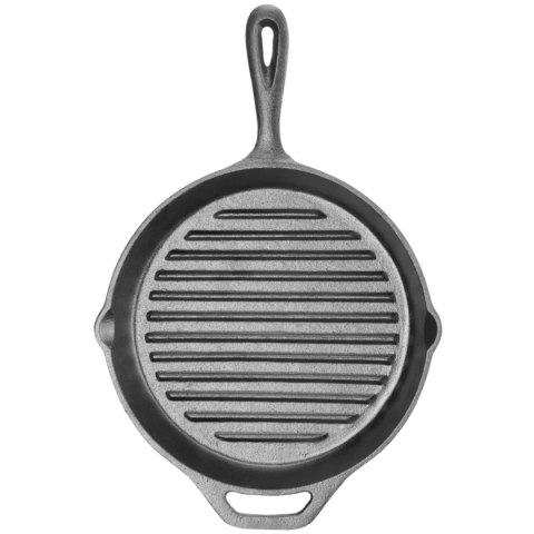 Patelnia żeliwna do grillowania - śr. 250 mm - Hendi 629925
