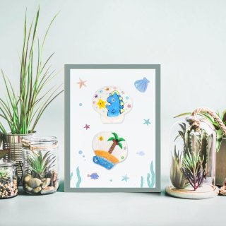 Zestaw do malowania muszelek, kreatywne akcesoria, zestaw DIY