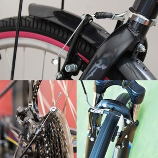 Zestaw kabli hamulcowych do roweru z klockami V-brake, 2 kable, 4 klocki, klucz M5