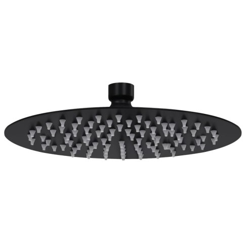 Deszczownica okrągła 20 cm stal nierdzewna czarna
