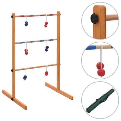 Ladder golf drewniany z akcesoriami do gry