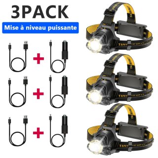 Lampa czołowa LED akumulatorowa 3 tryby regulacja zoom