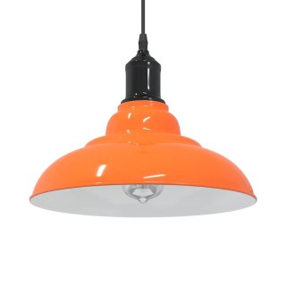 Lampa wisząca regulowana E27 błyszcząca pomarańczowa Ø31cm