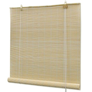 Roleta bambusowa naturalna beżowa 120 x 160 cm