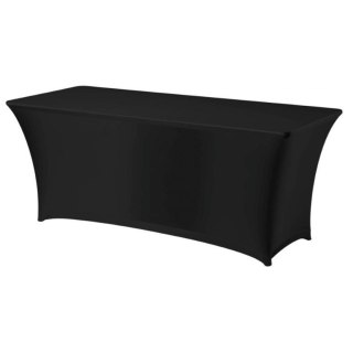 Obrus prostokątny bez prasowania 150x76 cm tkanina Jersey czarny - Hendi 814406