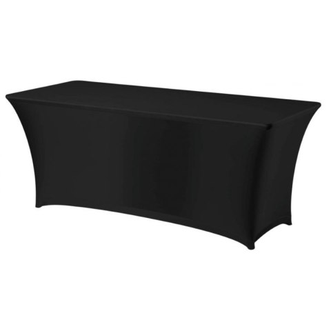 Obrus prostokątny bez prasowania 150x76 cm tkanina Jersey czarny - Hendi 814406