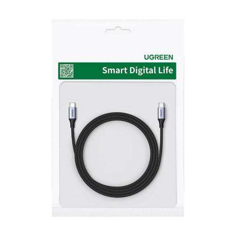 Kabel przewód w oplocie USB-C Power Delivery 240W 5A 2m szary