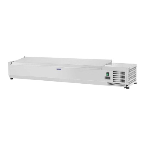 Nadstawa chłodnicza ze stalową pokrywą 7x GN1/4 150cm