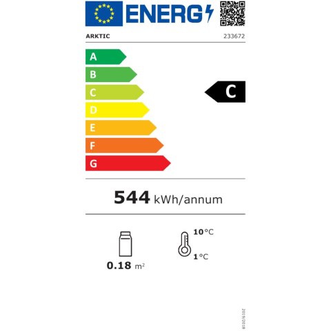 Witryna chłodnicza nastawna sałatkowa z unoszoną pokrywą 8x GN 1/6 67L Hendi 233672